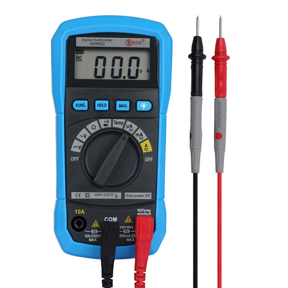 

BSIDE Digital Multimeter ADM01 ADM02 Multifunction AC/DC Voltage Current Temperature Resistance Capacitance Tester