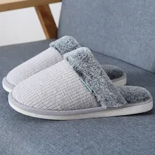 Мужские хлопковые тапочки; зимние теплые домашние мужские тапочки на толстой подошве; нескользящая обувь для спальни на плоской подошве; zapatos de hombre; Прямая поставка