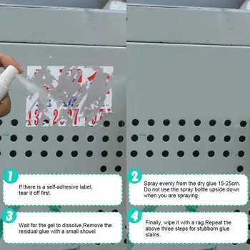 

100MLSticky Residue Remover Spray Multifunctional Quick Glue Remover Cleaner Glass Adhesive Easy Label Sticker Car Spray Cl H9Z9