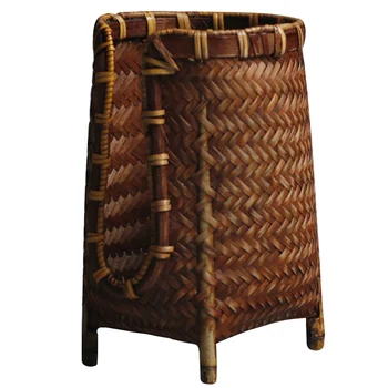 

Bamboo Cup Cage Simple Cup Holder Weaving Teacup Holder Draining Teacup Rack For Restaurant Home Kitchen Office