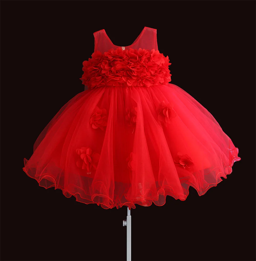 Платья для маленьких девочек; кружевная детская одежда для принцессы с цветочным узором; детская одежда для свадьбы, крещения; одежда для дня рождения 1 года; vestido infantil От 6 месяцев до 4 лет