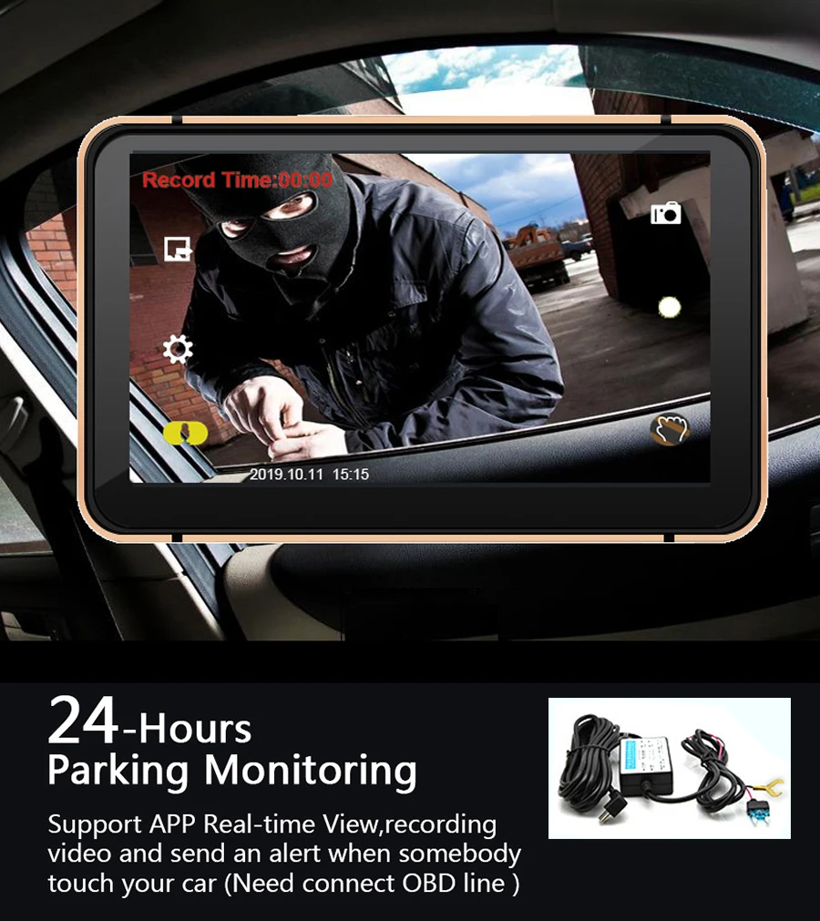 Anfilite 7 дюймов 800*480 Android Автомобильный gps навигатор 512 М 8 ГБ с 1920*1080P камера заднего вида dvr Автомобильный грузовик gps навигатор