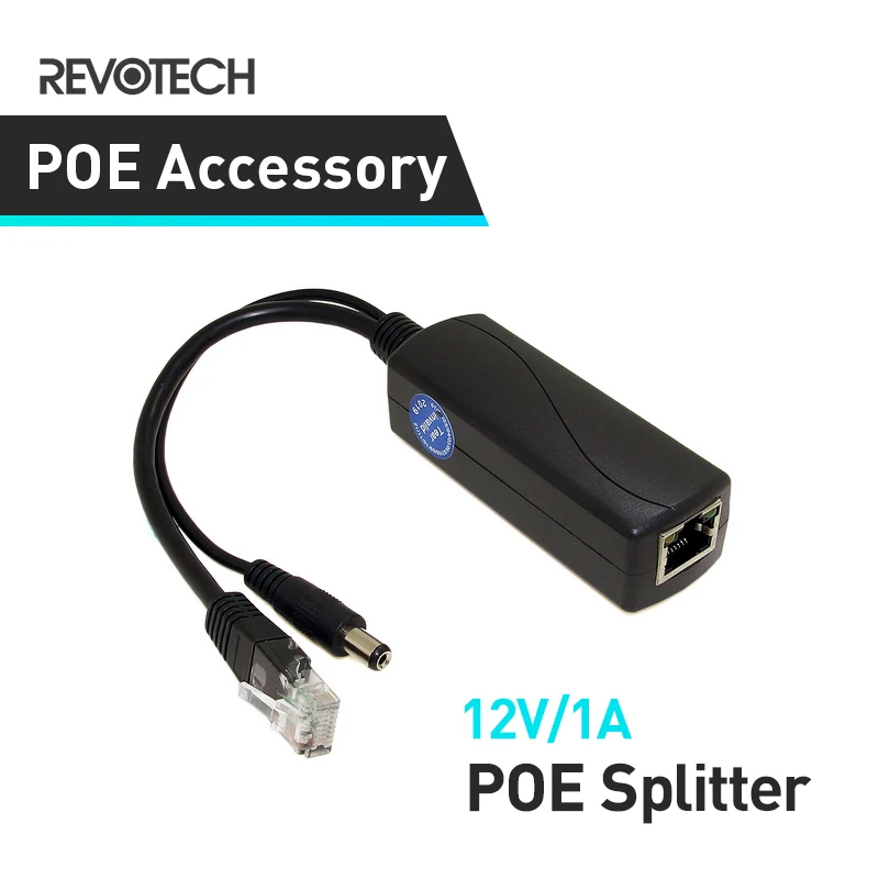 IEEE 802.3af Стандартный разделитель PoE украшенное мозаикой из драгоценных камней 12V 1A