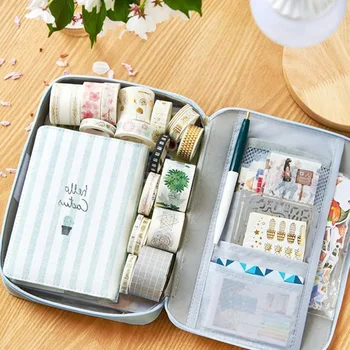 

Big Capacity Canvas Pencil Case Pen Zipper Bag Coin Organizer Makeup Costmetic Bag Pouch Pencilcase School Stationery