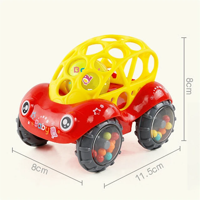 Baby Auto Puppe Spielzeug Krippe Mobile Glocke Ringe Grip