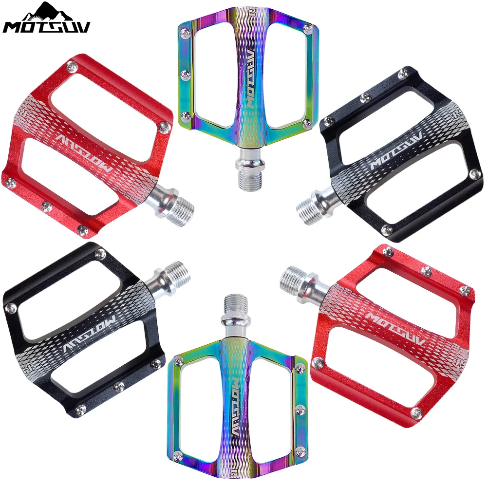 MOTSUV UD+Bearing MTB Road Bike Pedals Ultralight Aluminum Alloy anode Electroplating colorful BMX Folding CNC | Спорт и развлечения