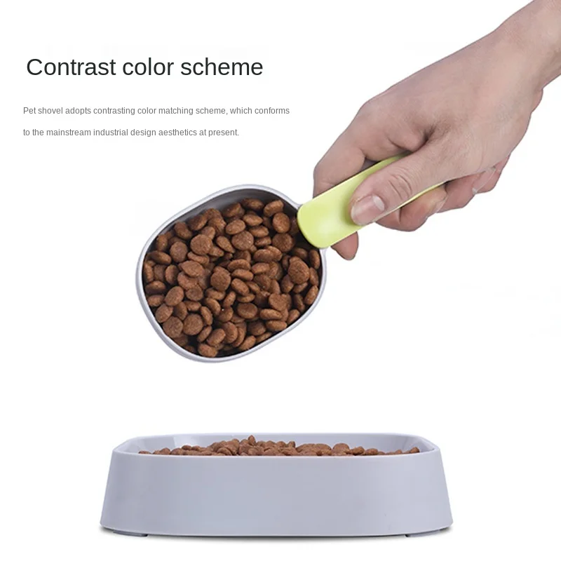 Espátula para comida multifunción para perros y Gato, cuchara para alimentar al bebé, con bolsa de sellado, Clip, taza medidora creativa