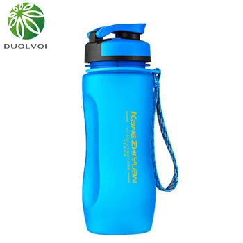 

Plastic Sport Water Bottle Portable Lanyard Frosted Seal Water Bottle Sport Leisure Drink Ware With Rops 1000/600ML