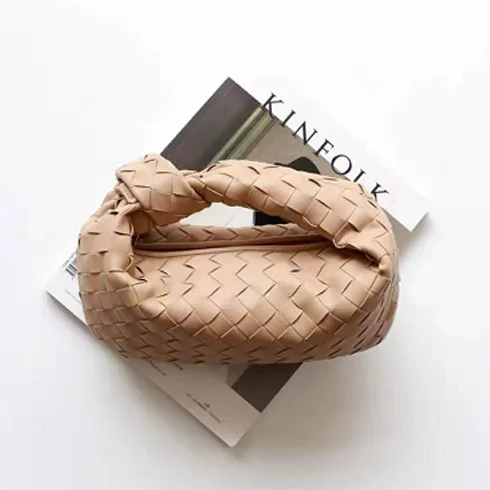 2022 Cow Split Leather Knot Bag Weave Cow Split Leather Handmade Sling Bags Luxury Brand Designer Bags Hobo Totes 
