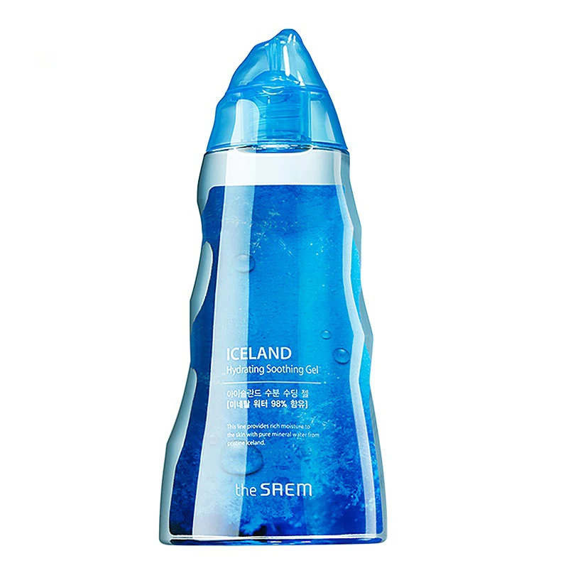 THE SAEM Iceland Hydrating Soothing Gel 300ml Soothing Gel Skin Care Remove Acne Hydrate Moisturizing DayCream Korean Cosmetics