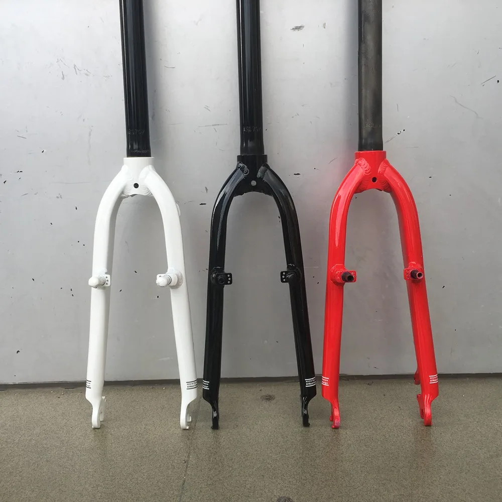 

Bicycle Fork 20" 451 406 Alloy Aluminum BMX Kids Minivelo Bike Disc Brakes V Brake Rigid Straight Forks 28.6mm 1 1/8