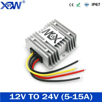 

XWST 12V to 24V 5A 8A 10A 15A Boost DC DC Converter 12 Volt Step-up to 24 Volt Power Voltage Regulator For Car LED Free Shipping