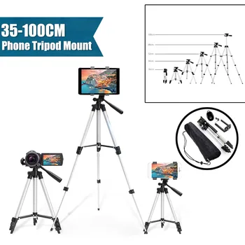 

Outdoor Tripod Stand Phone Holder Mount Aluminium Adjustable Desk Tripods with bluetooth Controller For Canon For Sony Cameras