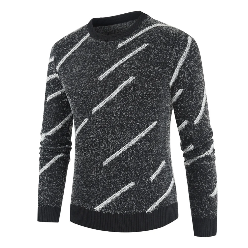 Pull homme, осенний мужской пуловер с длинным рукавом и круглым вырезом, вязаный свитер, свитер, мужской свитер