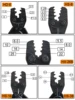 Non-insulated Terminals Crimping Pliers 0.5-38mm2 22-2AWG Bare Naked Connectors Cable Lugs Crimper Electric Crimping Hand Tools 2