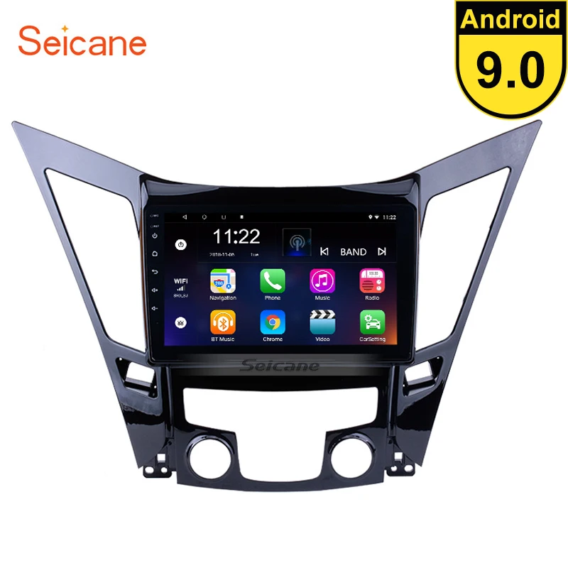 Seicane Android 9,0 Автомобильный мультимедийный плеер для 2011- HYUNDAI Sonata i40 i45 Поддержка TPMS DVR OBDII SWC " gps Navi Стерео