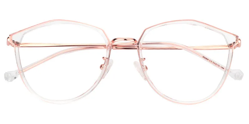 Optical Lens Glasses Women Myopia Eyeglasses Frames Trend Metal Spectacles Clear Lenses Women's Glasses Spectacle lunette de vue - Цвет оправы: 03