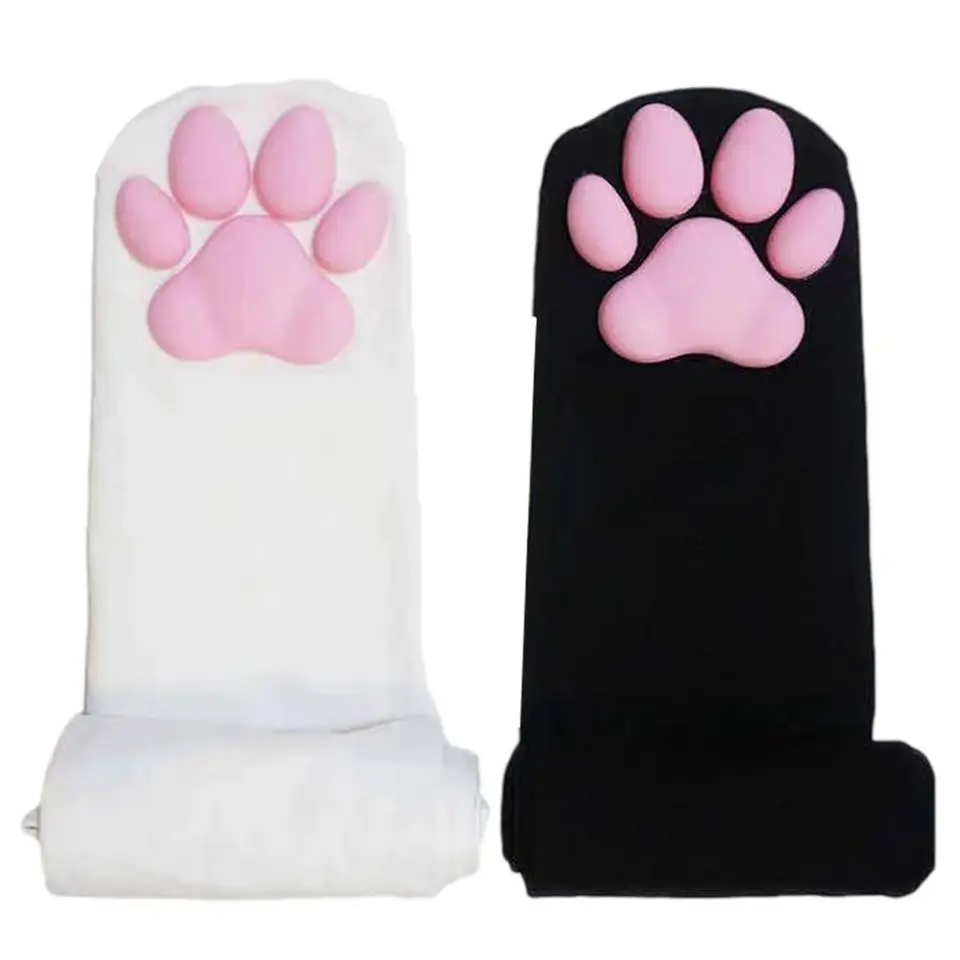 Cute Cat Claw Knee High Socks for Girls