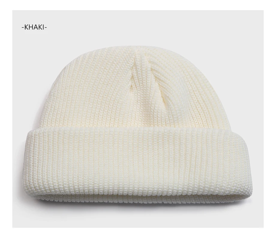 Skullcap Beanie, Зимняя вязанная теплая шапка для взрослых, повседневная короткая шапка в стиле хип-хоп для взрослых мужчин и женщин, шерстяные вязаные Осенние эластичные шапки унисекс