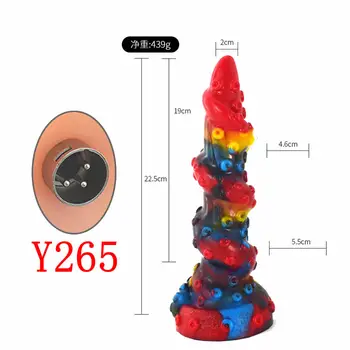 Advanced Sex Machine Attachment Animal Dildos Anal Plug Strange Tentacle Penis Love Products XLR 3Pin Male Accessories Y224-Y251 4