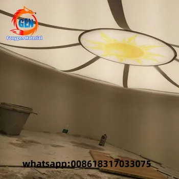 

False ceiling PVC panel spanndecken plafond tendu pinglaed stretch ceiling 3D ceiling
