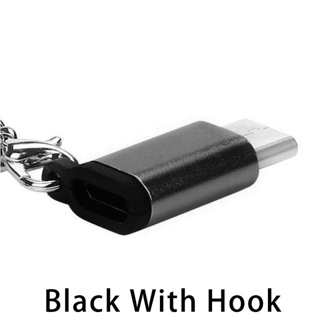 Keychain Cable USB Type C Adapter OTG Micro USB Female for Type C Male Converter Adapter USB-C for Huawei Xiao Mi