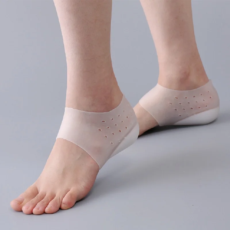 

Shopify-Dropshipping Silicone Invisible High Increased Insoles 2/ 3/4cm Unisex Height Socks Shoes Cover Protector Foot Care Tool