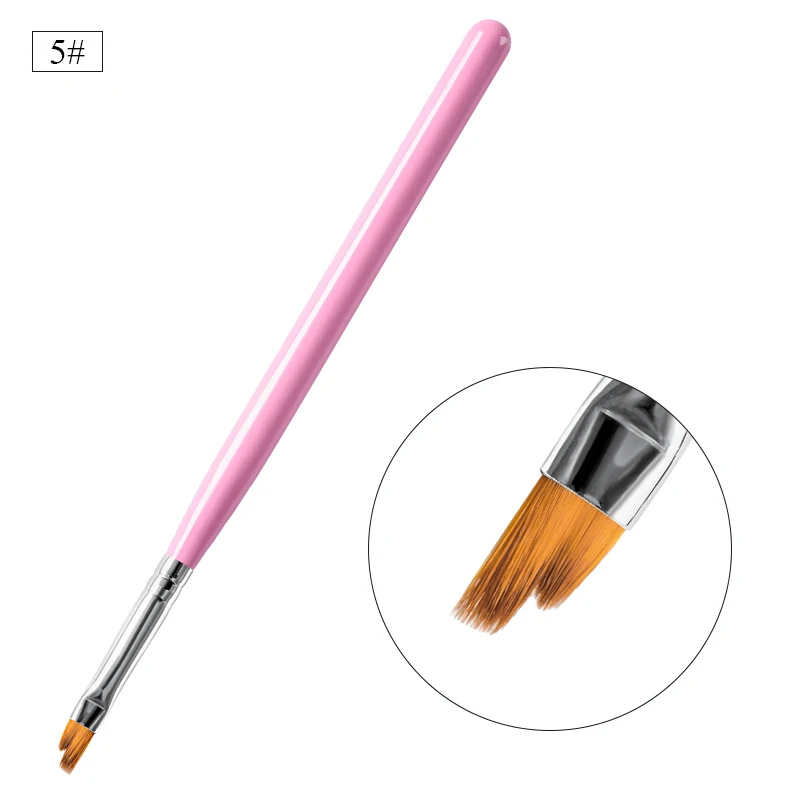 Mtssii 1 шт., белая ручка, градиентная фиолетовая кисть, УФ-гель для рисования, ручка для рисования, расширение, лак для ногтей, кисть-инструмент для маникюра - Цвет: M11318