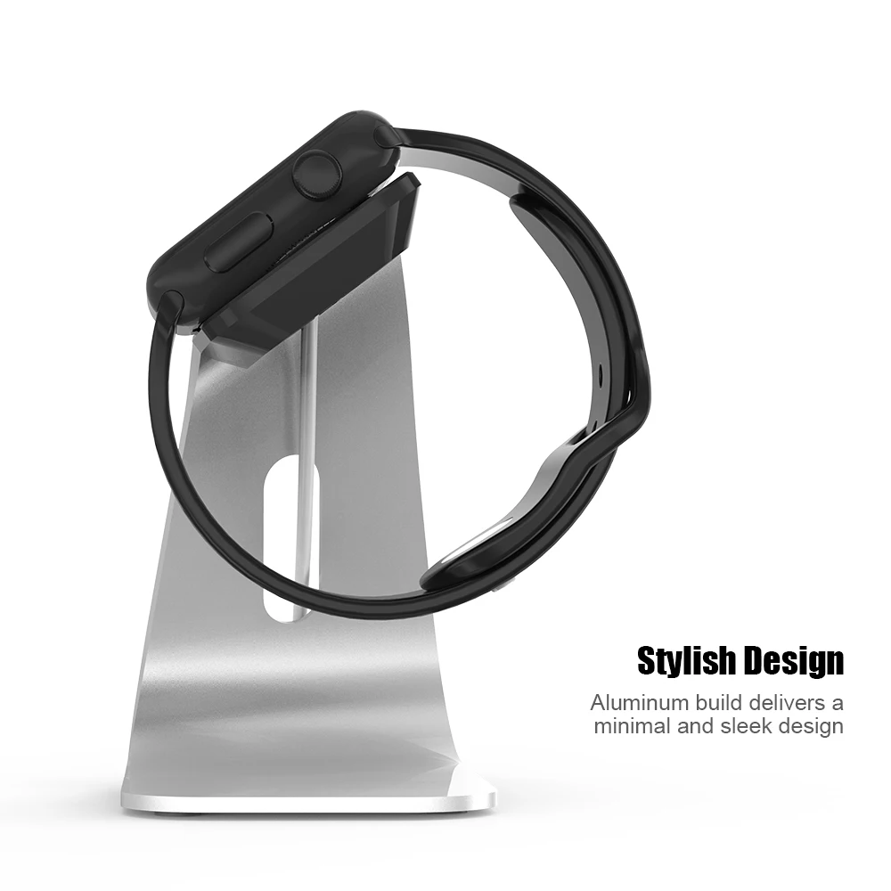  FLOVEME Metall Aluminium Ladegerät Stand Halter für Apple Uhr Halterung Ladestation Stehen für Appl