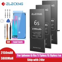 ELECKING Battery For iphone 6 6s 7 7 8 Plus Original High Capacity Replacement Batteries For iPhone SE With Repair Tools Kits