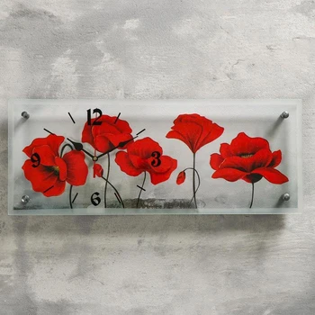 

Wall Clock, Series: flowers, "Flowers", 20x50 cm 3519845