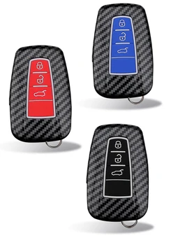 

Carbon Fiber Shell ABS silicone Car Key Cover case For Toyota Camry Corolla C-HR CHR Prado RAV4 Prius 2018 2019 2/3/4 Buttons
