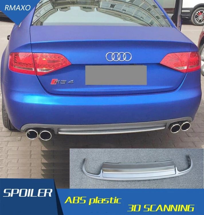 Спойлер для Audi A4 S4 2009-2014 задний спойлер RS4 ABS защитные бамперы переднего бампера |