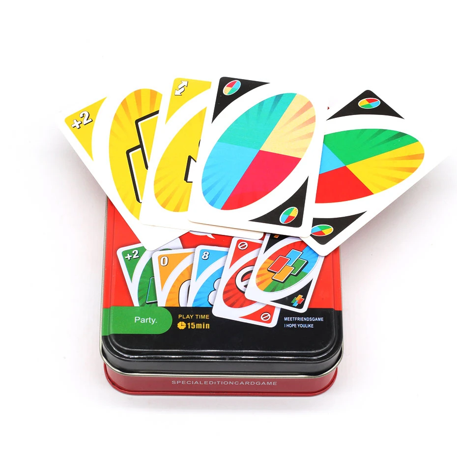 Mattel Games UNO: классические (жестяная коробка) игральные карты для