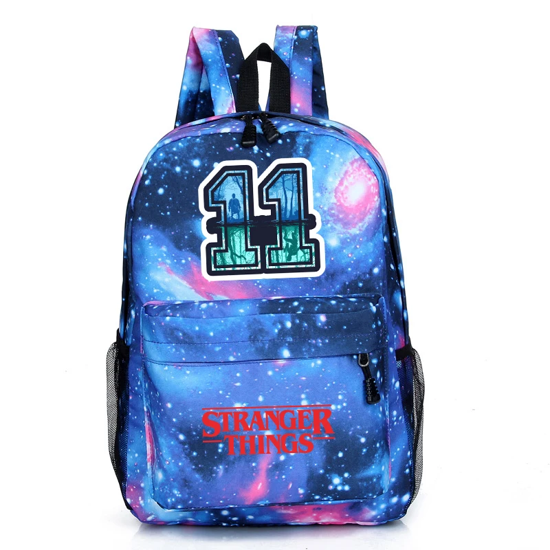 16 Hot Stranger Things Galaxy Backpack Popular Pattern Laptop Shoulder Knapsack Beautiful Children Boys Girls School Book Bag - Цвет: 16