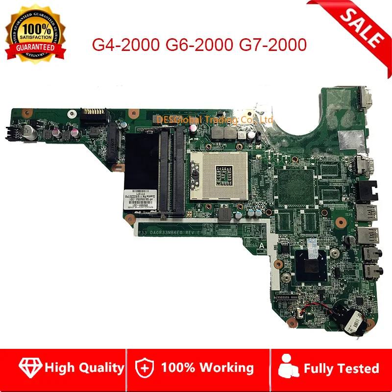 

Mainboard 680568-001 684654-001 DA0R33MB6E0 for HP Pavilion G4-2000 G6-2000 G7-2000 laptop Motherboard HM76 DDR3 Fully Tested