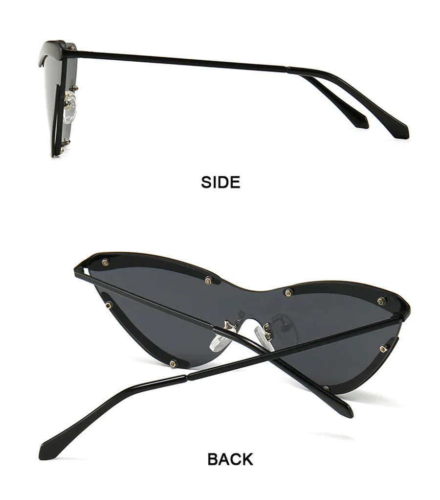 Новые солнцезащитные очки кошачий глаз женские брендовые дизайнерские солнцезащитные очки модные ретро женские солнцезащитные очки красные прозрачные линзы очки UV400 Oculos