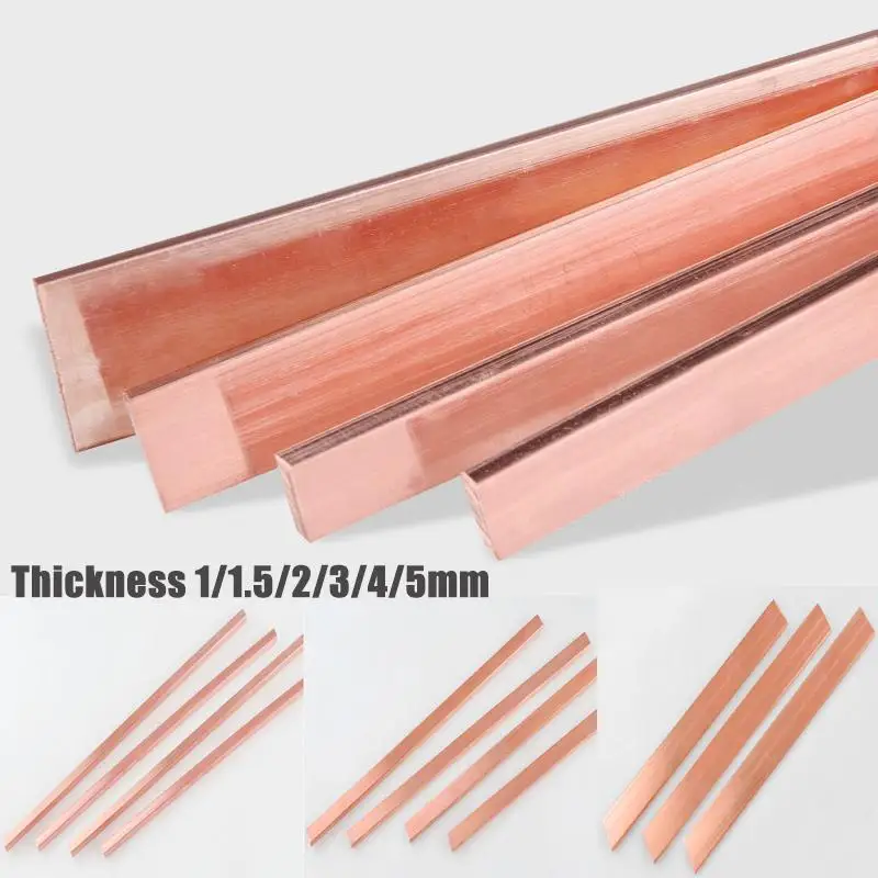 1Pcs 99% Purity Pure Copper Anode Sheet Copper Electrode Strip for Electroplating and Jewelry Plating