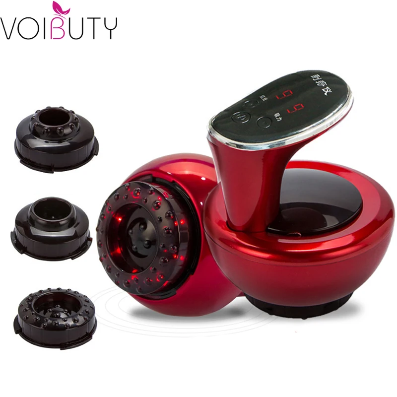 

Electric Magnetic Therapy Cupping Scaping Body Slimming Massager 9 Gear Vacuum Suction and Heating with Replacement Massage Head