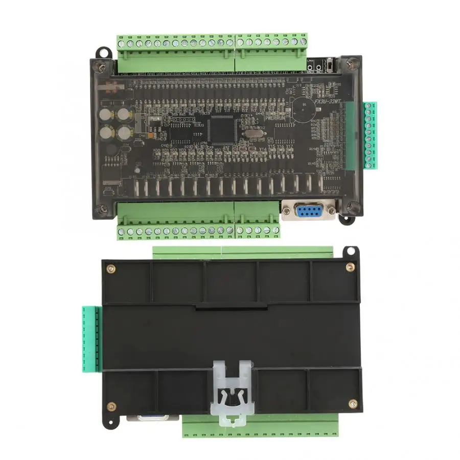 PLC программируемый контроллер переменного тока 24 В FX3U 32MT PLC промышленная плата управления 8 каналов 100k импульсный 32 бит MCU 16 вход 16 транзистор