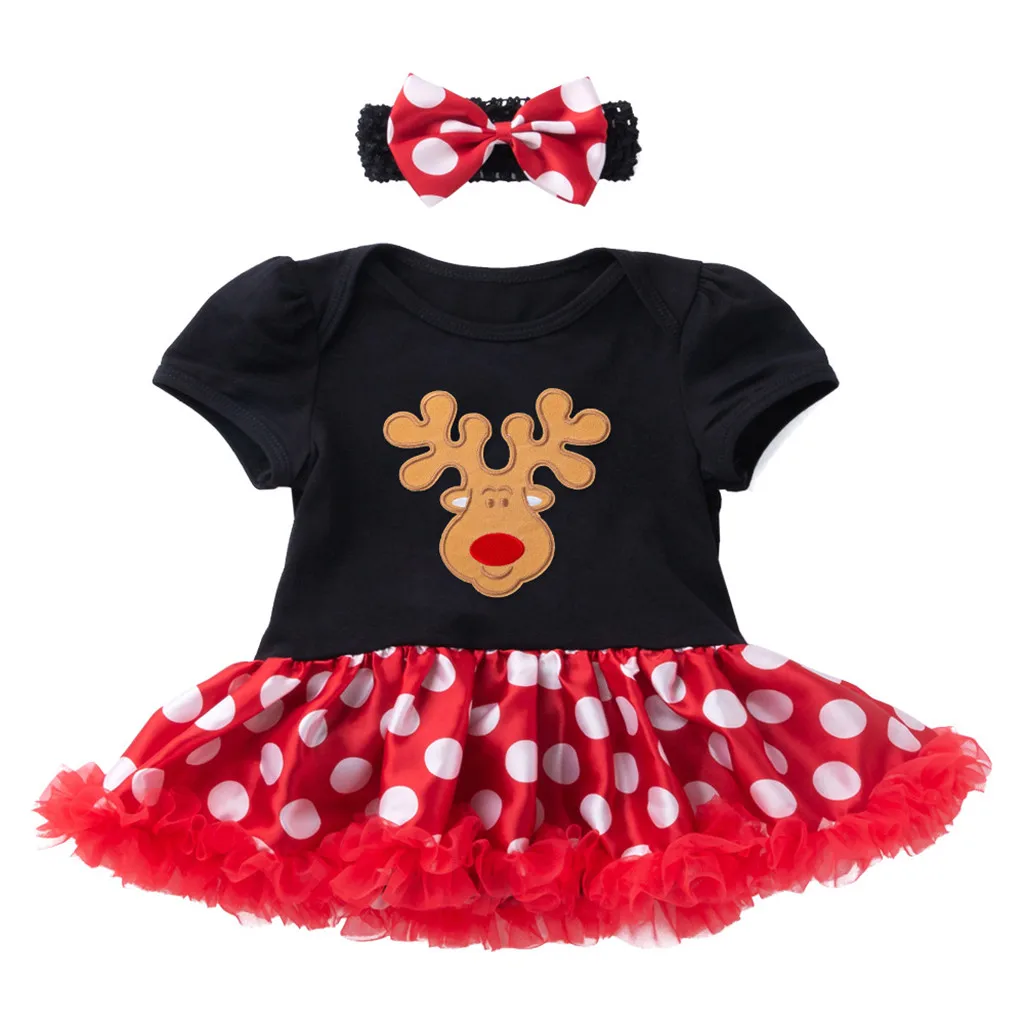 ARLONEET/рождественское платье-пачка для маленьких девочек, новогодний костюм Санта-Клауса, вечерние платья+ повязка на голову, сетчатый костюм для девочек 0-24 месяцев, CS24