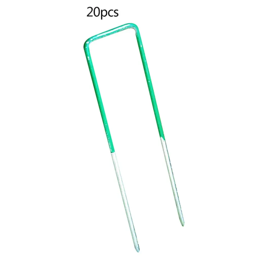 

20 Pieces U-Shaped Fixing Nails Plant Nail Fixation Greenhouse Garden Insect Proof Stake Stake Tooling Tool Supplies