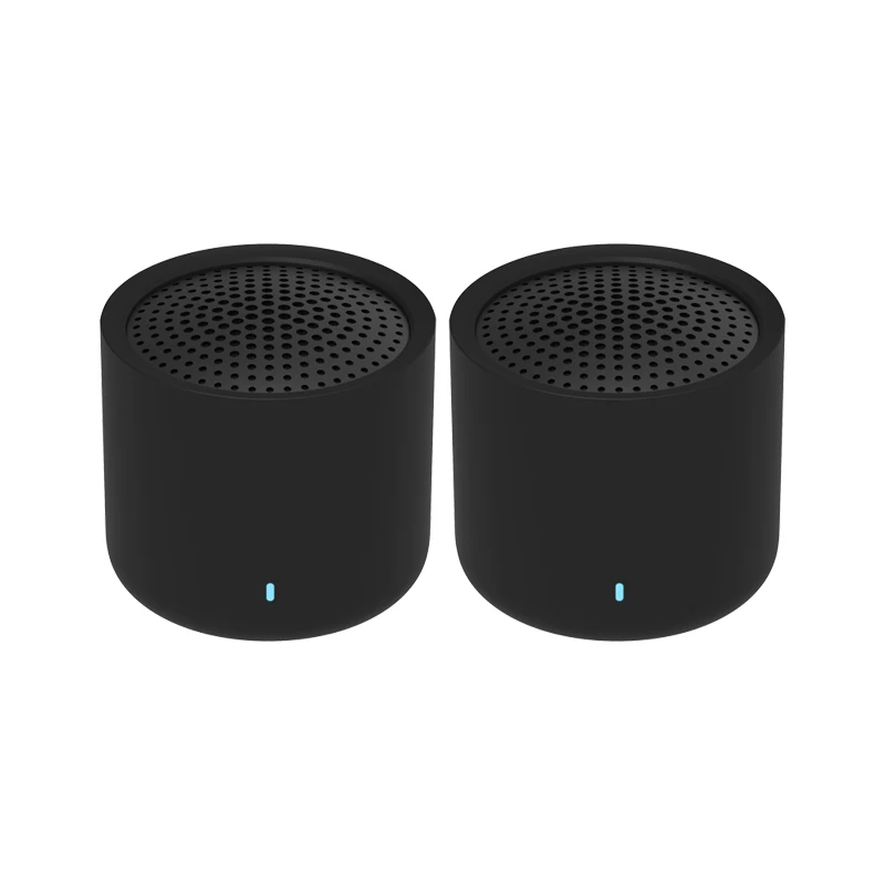 2 шт. Xiaomi TWS Bluetooth 5,0 динамик портативный мини беспроводной стерео Бас Сабвуфер FM радио Handsfree Открытый - Цвет: Черный