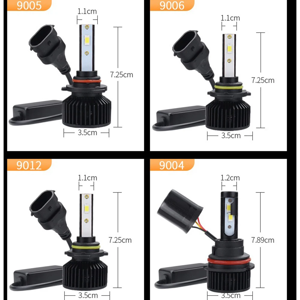 Zdatt faro h7 LED homologadas antiniebla automático, bombilla LED Canbus de  140W, 60000LM, H4, H7, H1, H8, H9, H11, 9005, HB3, 9006, HB4, 12V, 6000K -  AliExpress