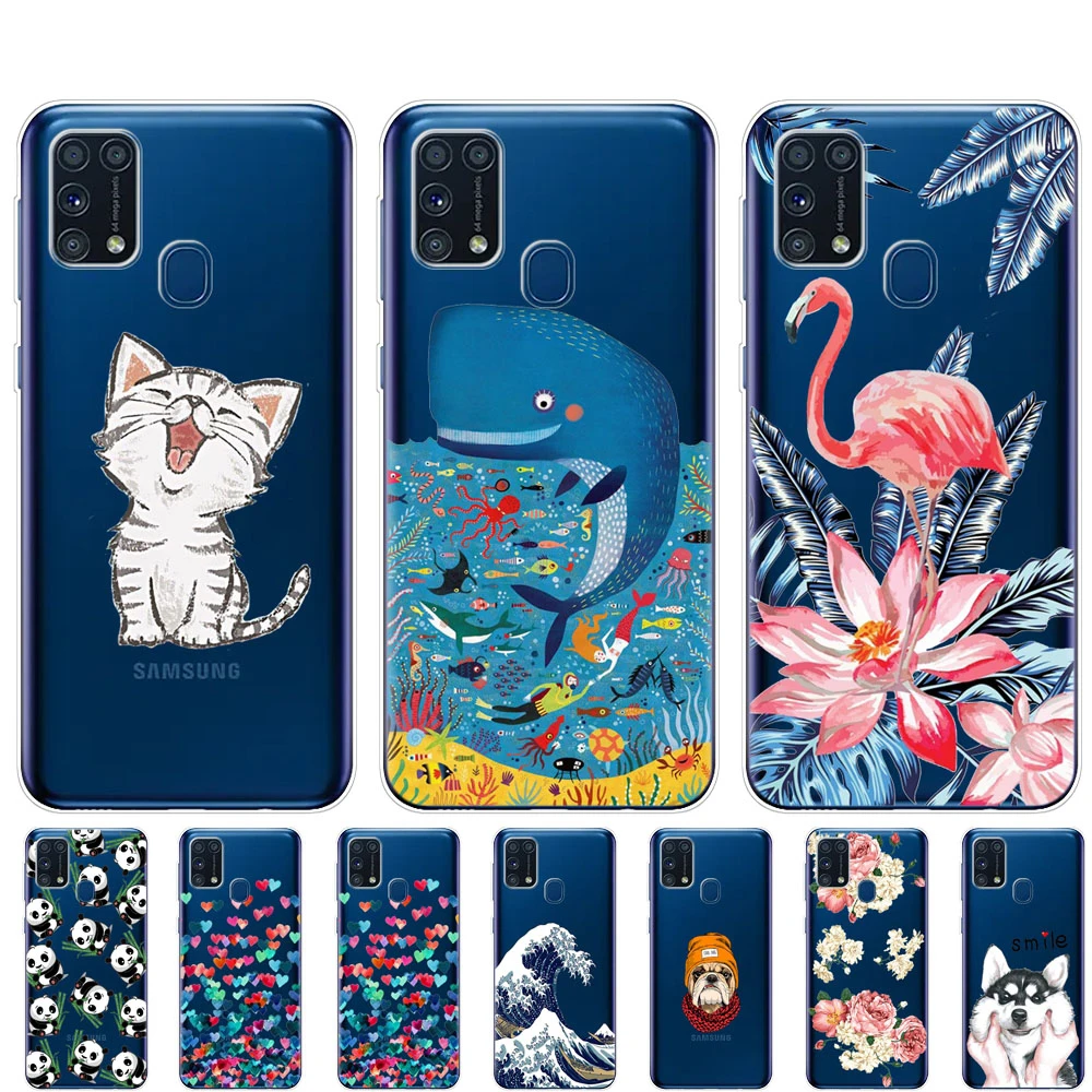 Чехол для Samsung M31 6 4 дюйма мягкий силиконовый чехол из ТПУ Galaxy M 31 SM M315FZBVSER m315 задняя