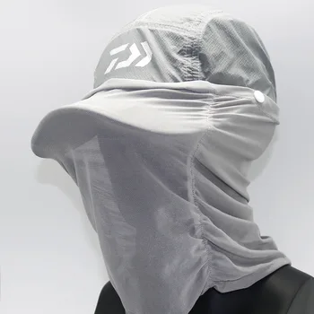 

Daiwa UV Protection Face Neck Cover Sun Protector Fishing Cap NEW Man DAWA Fishing Hats Woman Outdoor Sport Hiking Visor Hat