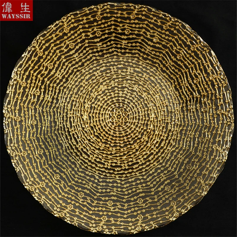 33cm gold plate