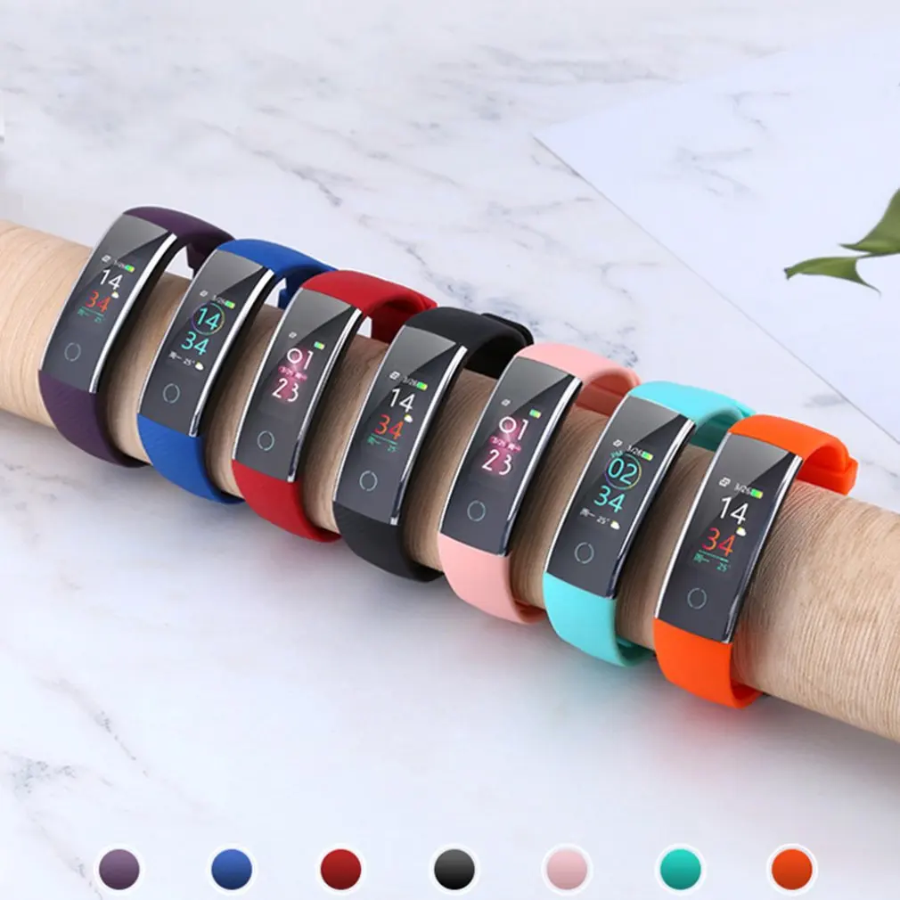 Colorful Smart Wireless Fitness Tracker Sleep Heart Rate Sport Smart Watch Smart Wristband Pedometer