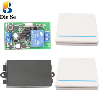 

433mhz Wireless Remote Control AC 85V~250V 2200W relay controller for Light /Lamp/ Bulb/ LED Switch Wall Panel Fluorescent