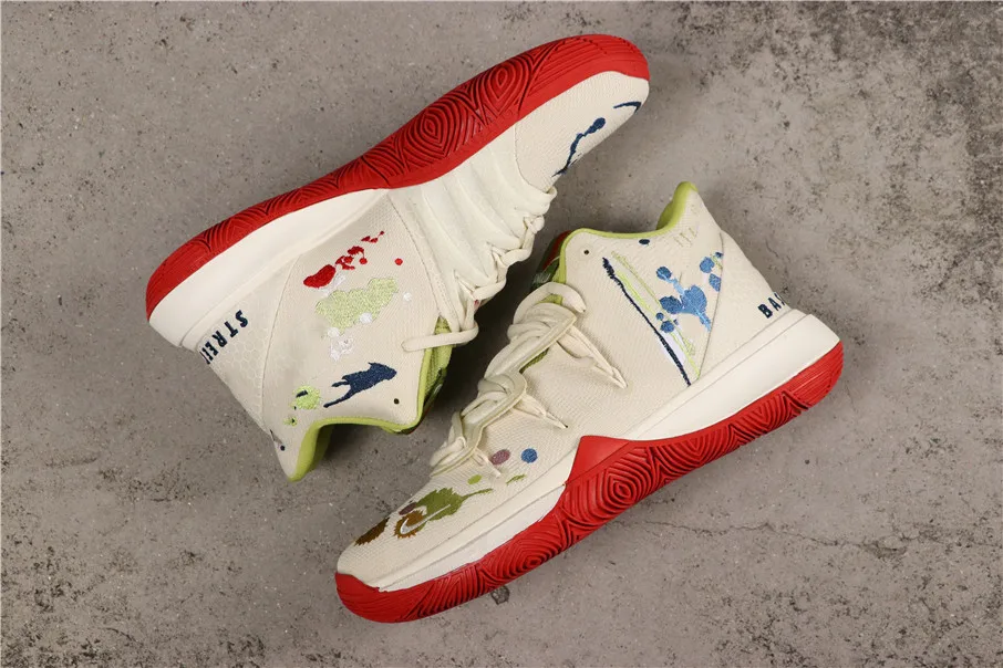 Губка x Kyrie 5 дом в форме ананаса мужские баскетбольные кроссовки Irving 5S граффити Keep Sue Fresh Патрик сквидворд кроссовки, украшенные звездами